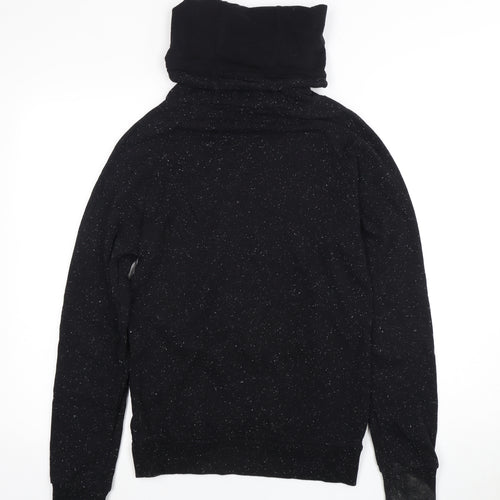 H&M Women's Black High Neck Sweatshirt, Size 12
