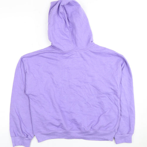 DKNY Girls Purple Logo Hoodie XL