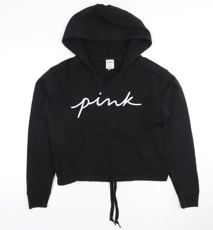 Victoria's Secret PINK Black XS Women's Logo Hoodie