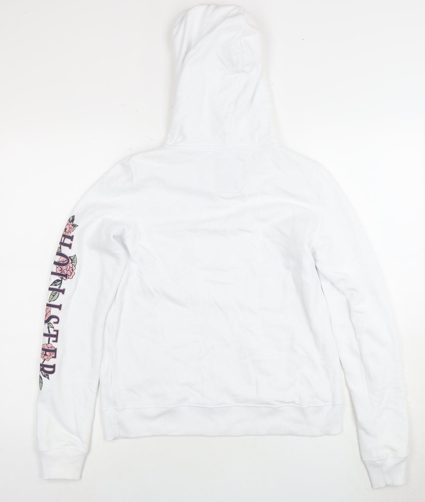 Hollister Women's White Pullover Hoodie S
