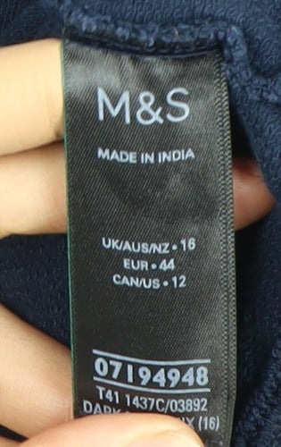 Marks and Spencer Women's Blue Pullover Sweatshirt Size 16
