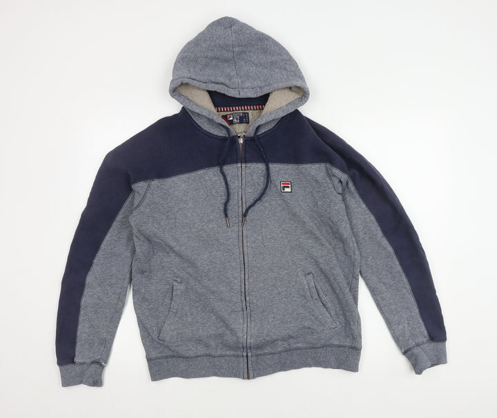 Fila Men’s Grey Hooded Jacket Medium Casual