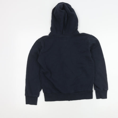 Converse Boys Black Hooded Jacket Size 10-12, Full Zip, Casual