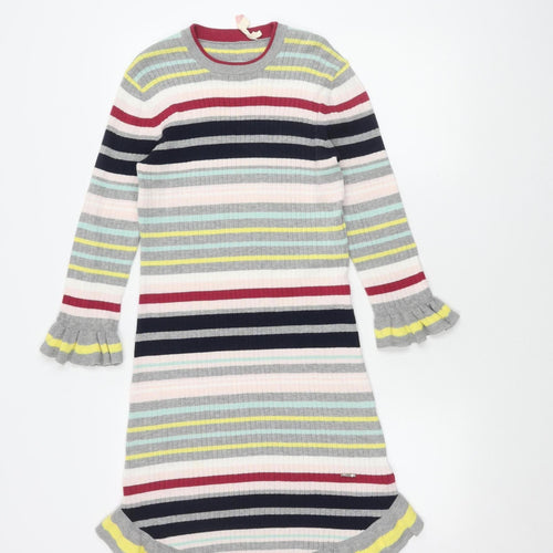 Ted Baker Women's Multicoloured Striped Knit Dress Size 6