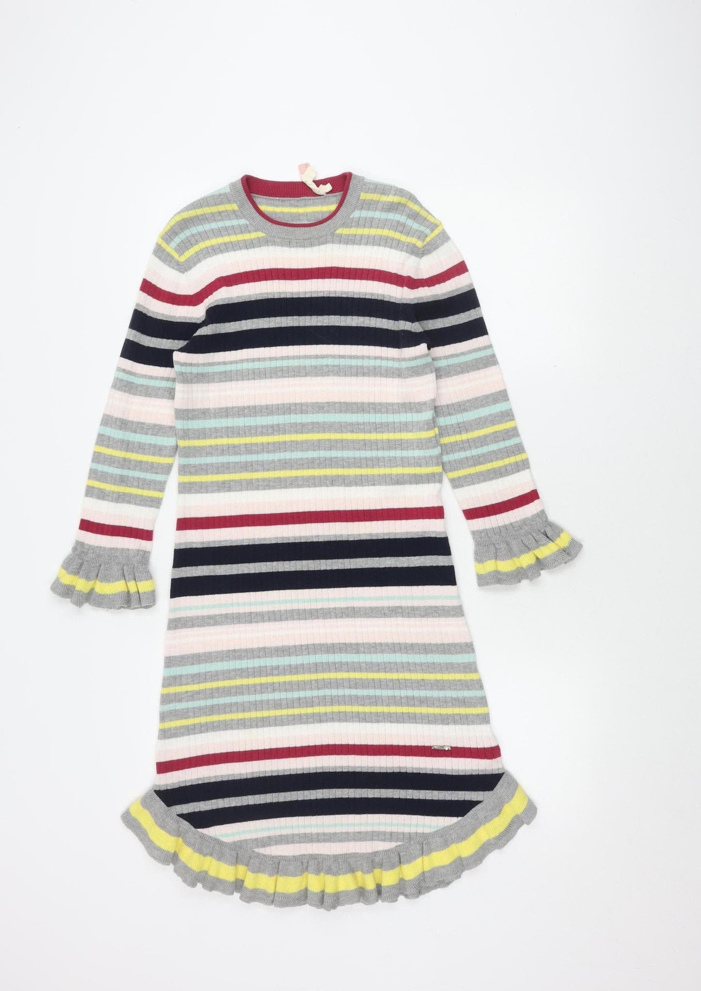 Ted Baker Women's Multicoloured Striped Knit Dress Size 6