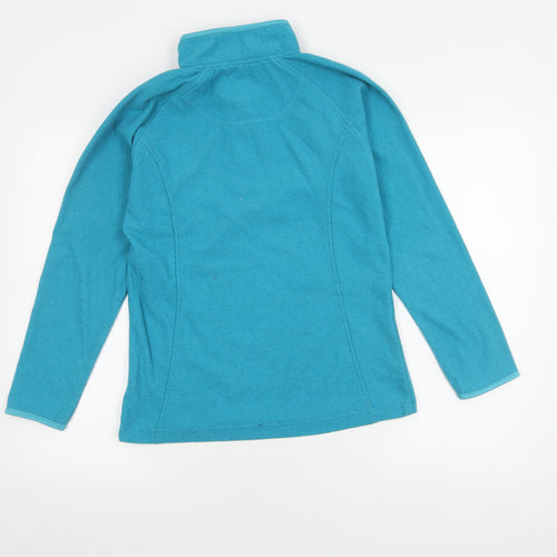 Peter Storm Women's Blue High Neck Zip Sweatshirt Size 12