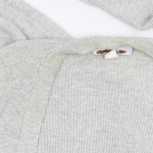 White Label Women's Grey Cardigan, M, Cotton Blend