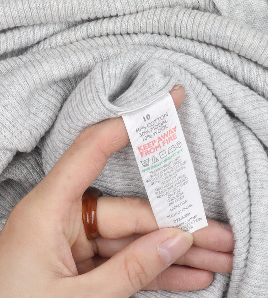 White Label Women's Grey Cardigan, M, Cotton Blend