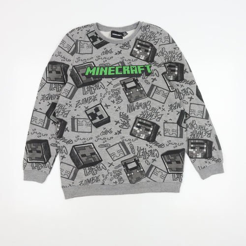Minecraft Teens Grey Pullover Sweatshirt 164