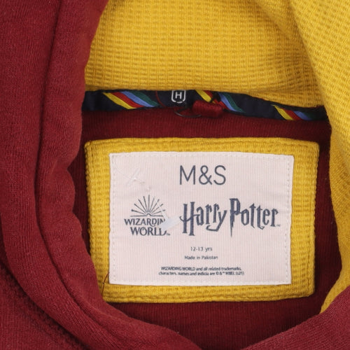 Marks and Spencer Boys Red Harry Potter Hoodie 12-13 Years