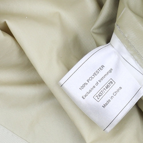 Gelet Women's Beige Rain Coat Size 18 Hooded Casual