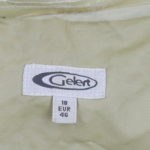 Gelet Women's Beige Rain Coat Size 18 Hooded Casual