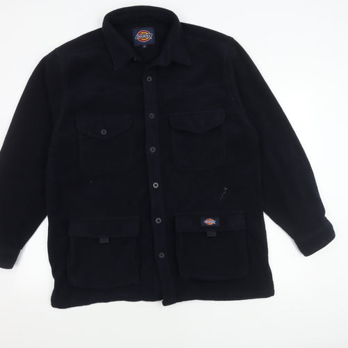 Dickies Men's Black Fleece Jacket M - Autumn Winter Outdoor
