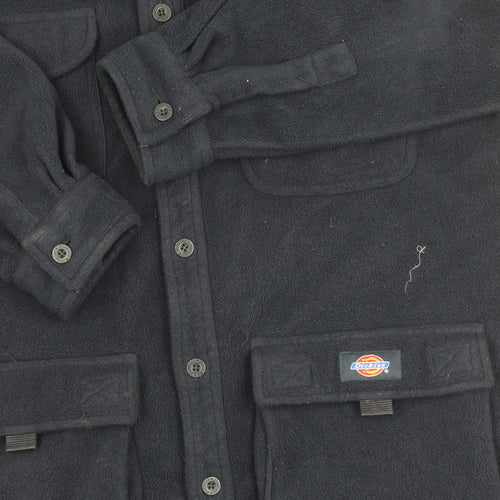 Dickies Men's Black Fleece Jacket M - Autumn Winter Outdoor