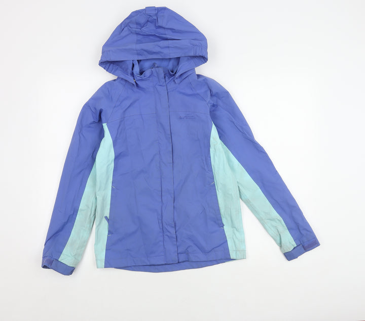 Mountain Warehouse Girls Blue Rain Coat 11-12 Years