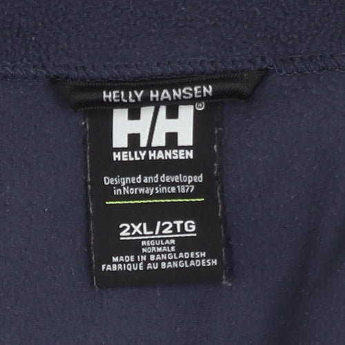 Helly Hansen Men's Blue Fleece 2XL Zip Sweatshirt