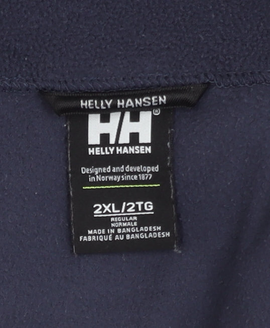 Helly Hansen Men's Blue Fleece 2XL Zip Sweatshirt