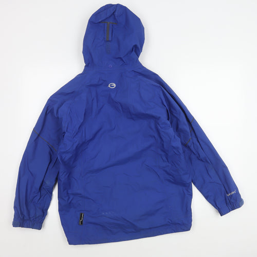 Sprayway Boys Blue Waterproof Hooded Jacket Size 12-13 Years