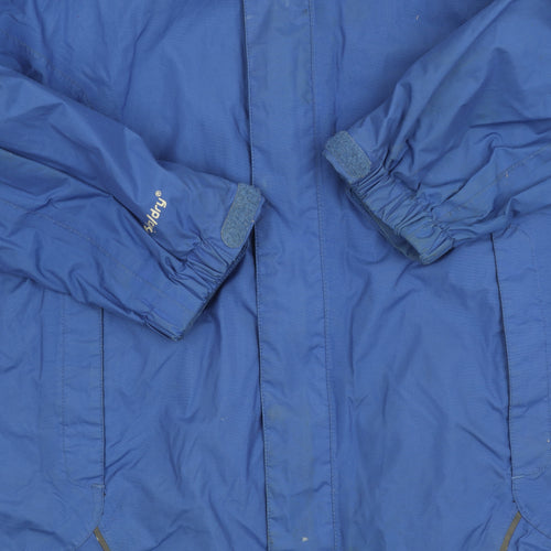 Sprayway Boys Blue Waterproof Hooded Jacket Size 12-13 Years