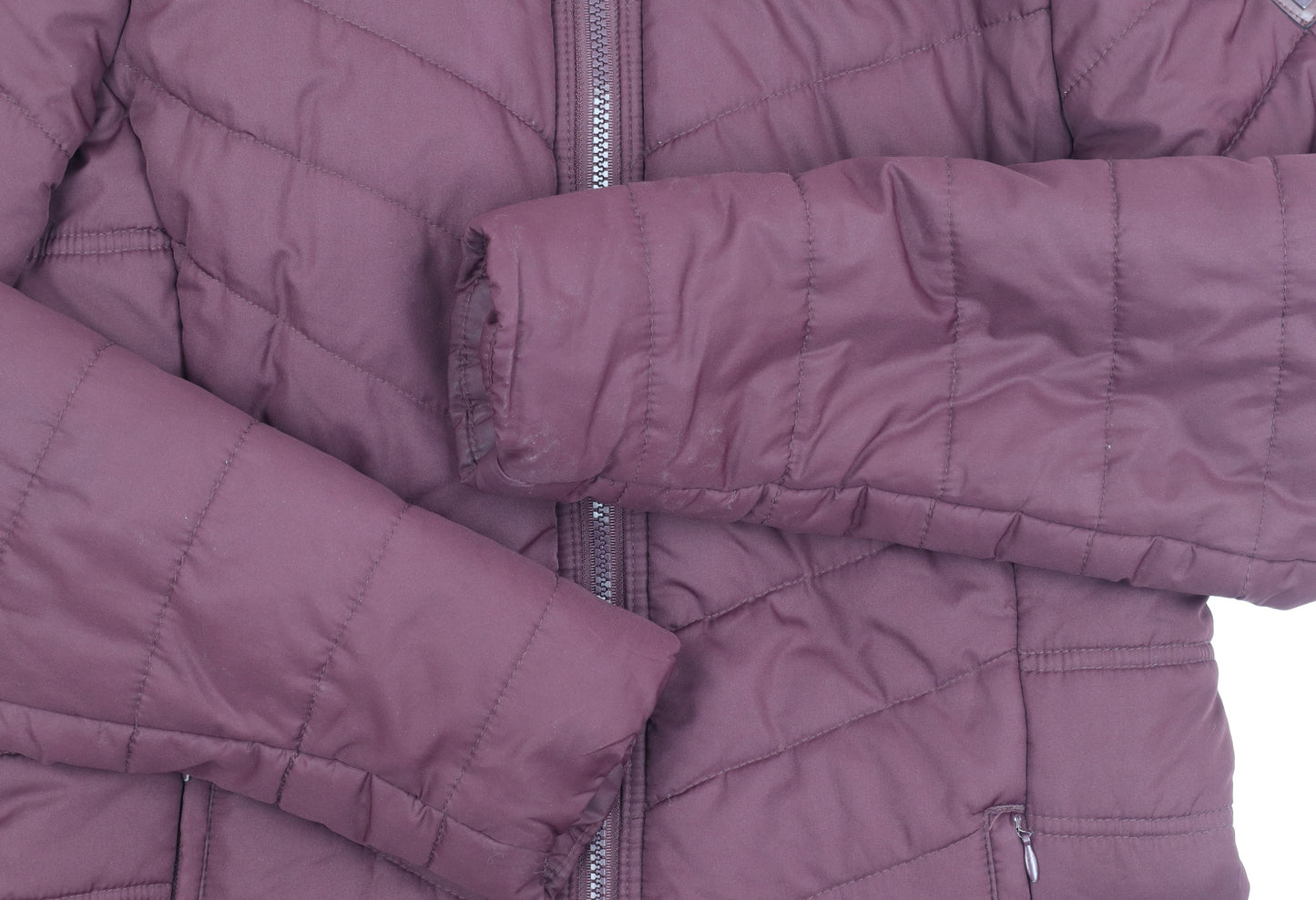 Regatta Women's Purple Puffer Coat, Size 8, Winter Ready