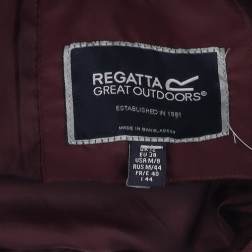 Regatta Women's Purple Puffer Coat, Size 8, Winter Ready