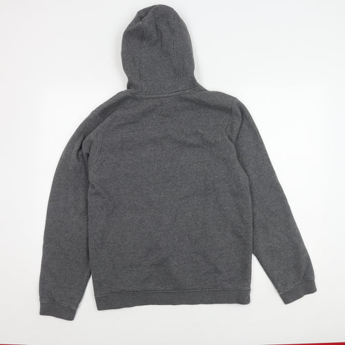 Nike Men's Grey Pullover Hoodie, Size S, Hooded Logo