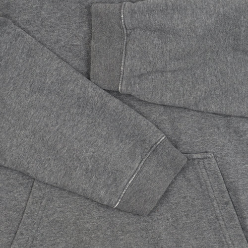 Nike Men's Grey Pullover Hoodie, Size S, Hooded Logo