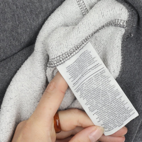 Nike Men's Grey Pullover Hoodie, Size S, Hooded Logo