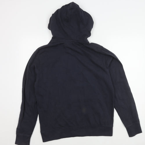 Jack & Jones Blue Graphic Hoodie, Men’s M, Logo Pullover