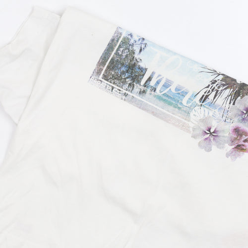 Regatta Girls White Adventure Graphic T-Shirt 7-8 Years