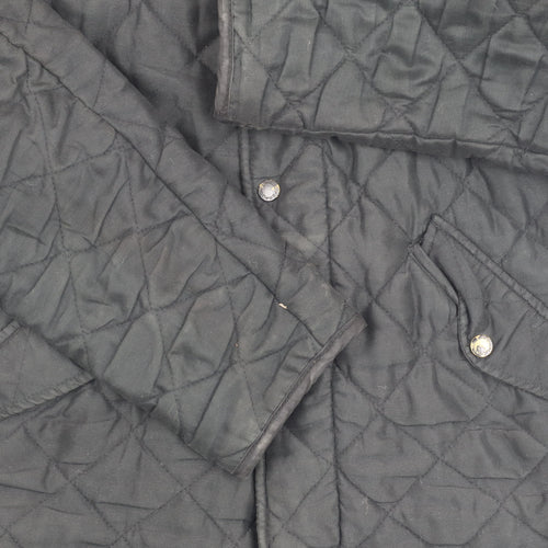 Feraud Men's Black Quilted Jacket Size S