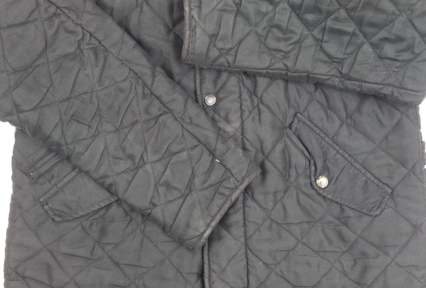 Feraud Men's Black Quilted Jacket Size S