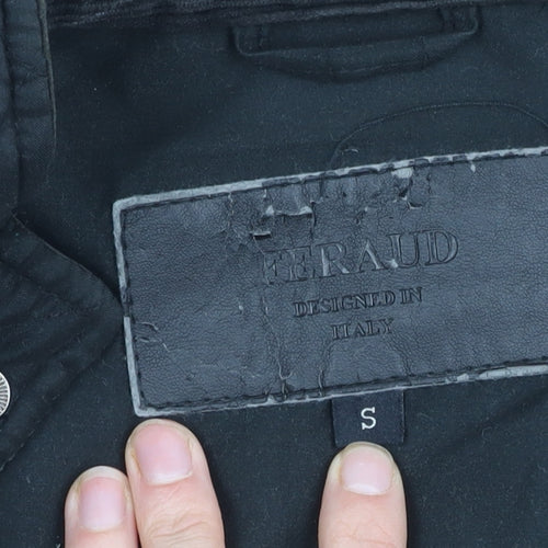 Feraud Men's Black Quilted Jacket Size S