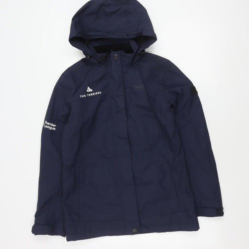 TOG24 Women's Blue Rain Jacket, Size 10, Hooded, Zip