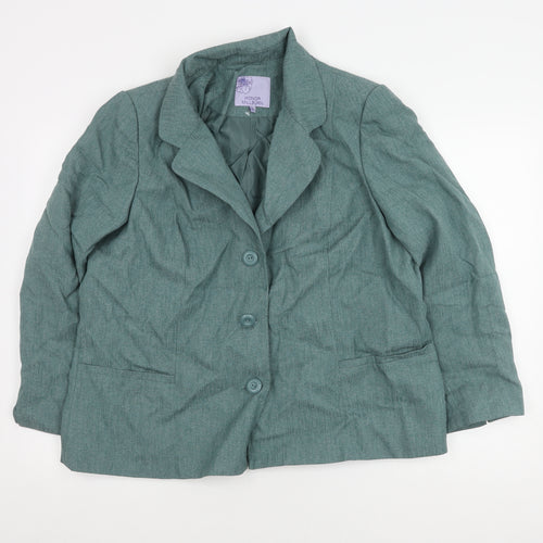 Honor Millburn Women's Green Blazer Plus Size 20