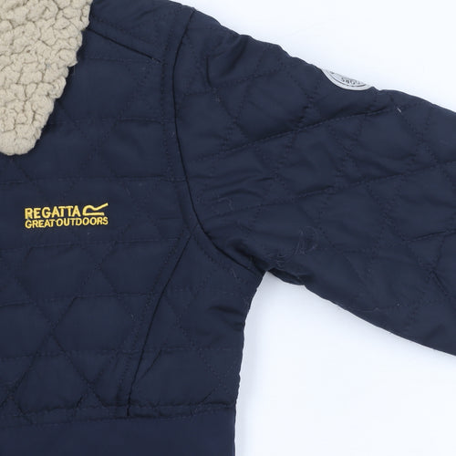 Regatta Girls Blue Quilted Jacket 6 Years