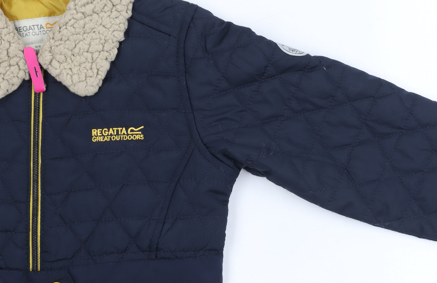 Regatta Girls Blue Quilted Jacket 6 Years