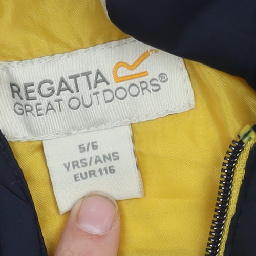 Regatta Girls Blue Quilted Jacket 6 Years
