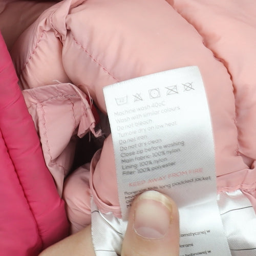 Mountain Warehouse Pink Girls Puffer Jacket Size 3-4 Years