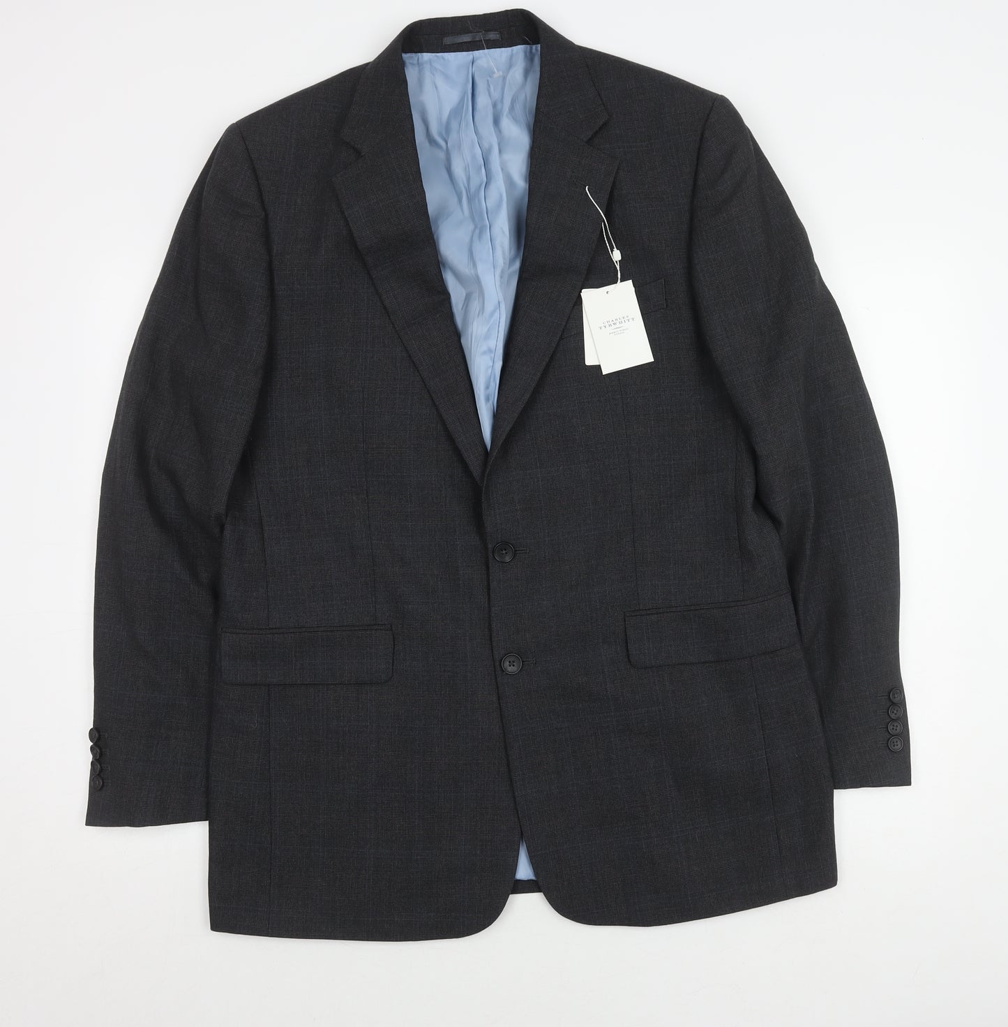 Charles Tyrwhitt Men's Black Blazer 42L Classic Fit