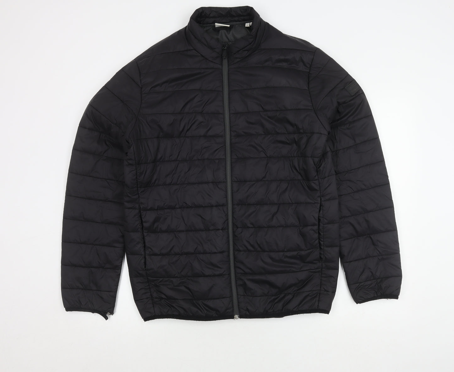 Jack & Jones Men's Black Puffer Jacket L