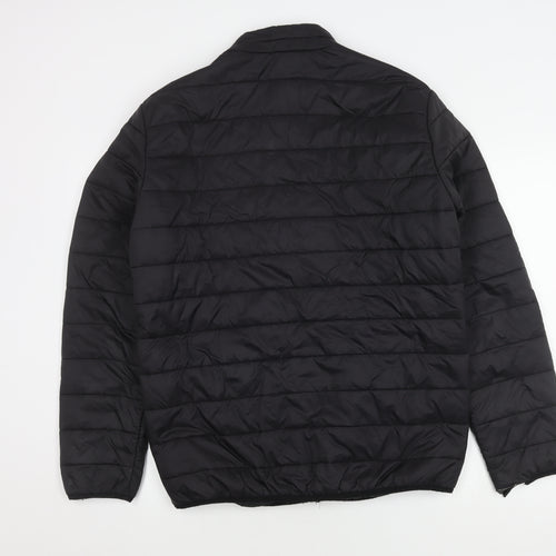 Jack & Jones Men's Black Puffer Jacket L