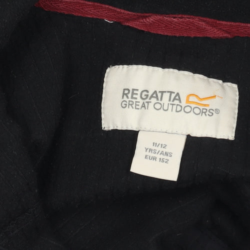 Regatta Boys Black Full Zip Sweatshirt 11-12 Years