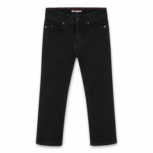 Tommy Hilfiger Boys Black Skinny Jeans, Size 5, Adjustable Waist