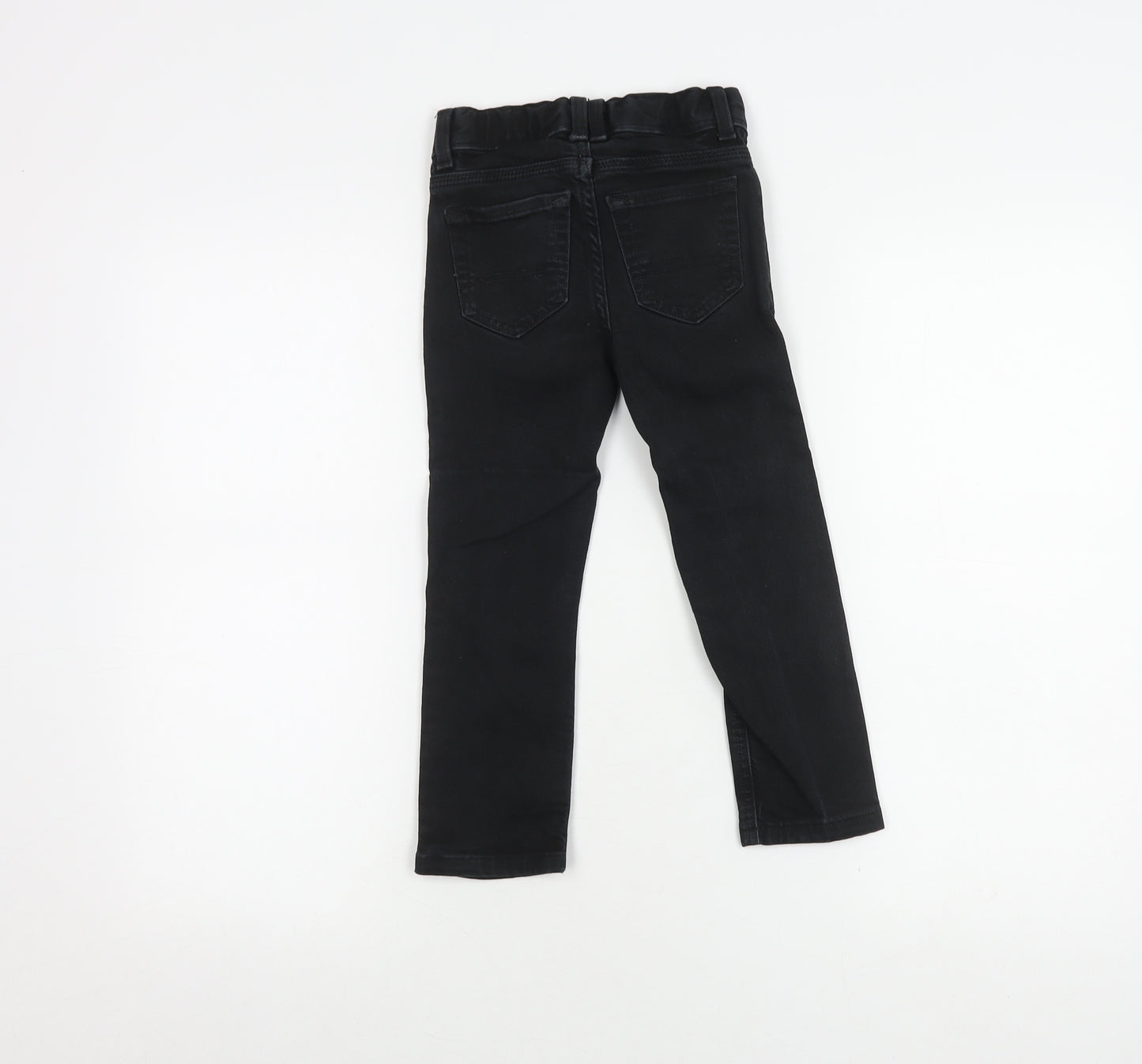 Tommy Hilfiger Boys Black Skinny Jeans, Size 5, Adjustable Waist