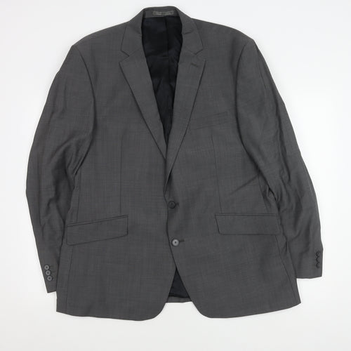 Stvdio Jeff Banks Men's Grey Blazer, Size 46, Regular Fit