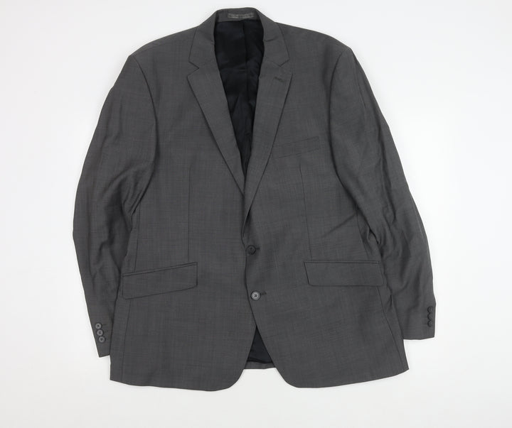 Stvdio Jeff Banks Men's Grey Blazer, Size 46, Regular Fit