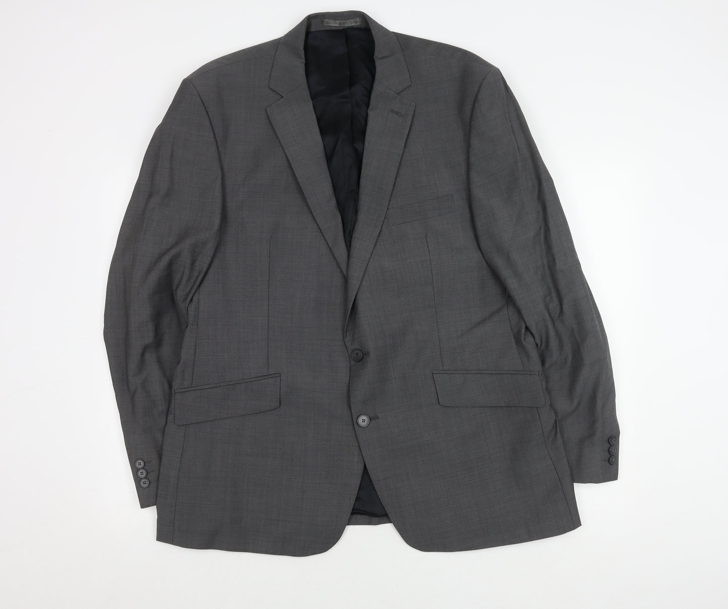 Stvdio Jeff Banks Men's Grey Blazer, Size 46, Regular Fit