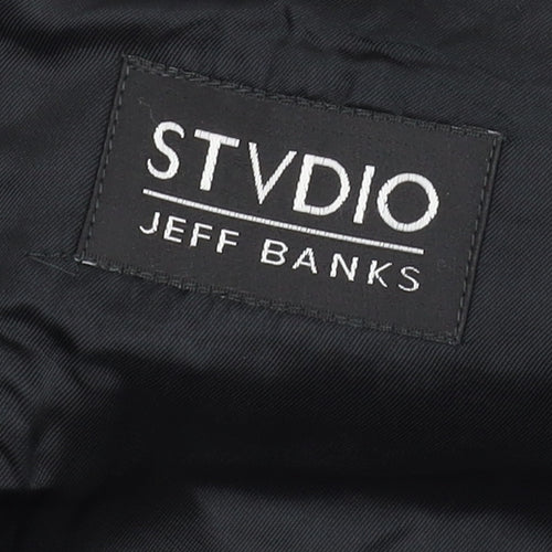 Stvdio Jeff Banks Men's Grey Blazer, Size 46, Regular Fit