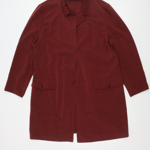 Windsmoor Women's Red Blazer Size 16, Button Front